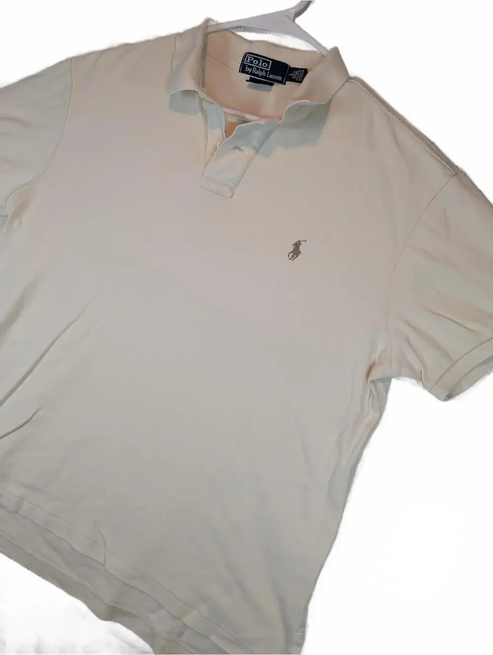Polo Ralph Lauren Mesh Polo Shirt Pony Logo Preppy Short Sleeve Top Mens Large